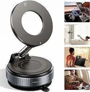 STARQ 360° Vaccum Magnetic Phones Holder, Magnetic Car Phone Mount, Hands-Free Suction Cup Phones Holder for