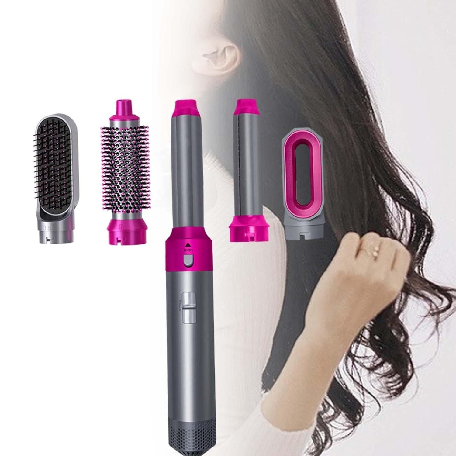 Muti-Functional 5 IN 1 Hair Styling Tool Detachable Hot Air Brush Hair Dryer with Comb Active